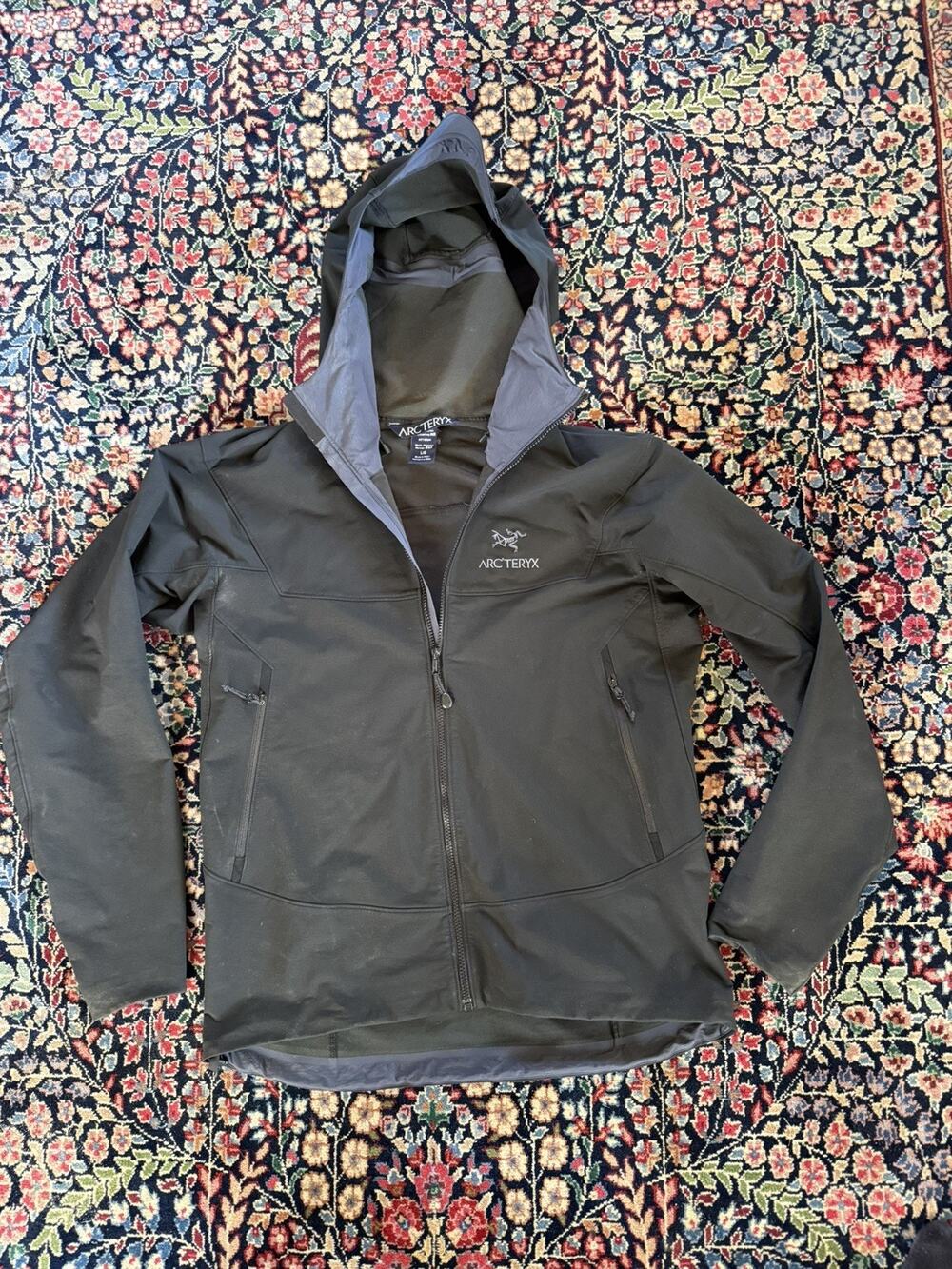 Arc'teryx Gamma LT Hoody Jacket Mens Large L Black Softshell 12275 2014⁠